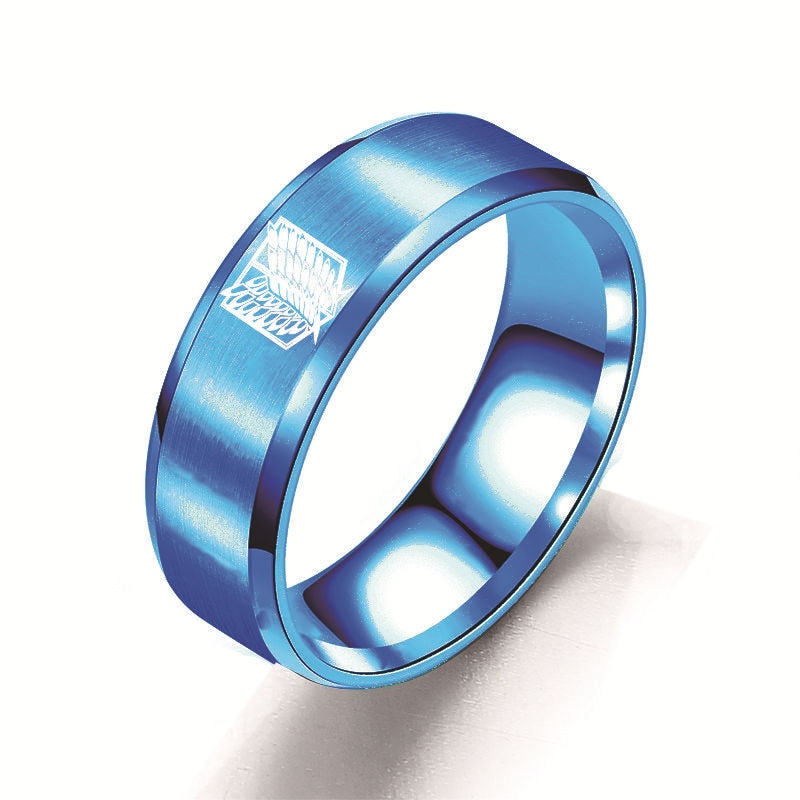 Attack on Titan Titanium Stainless Steel Ring