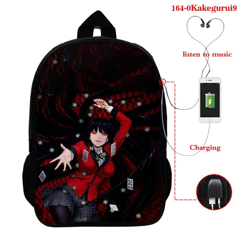 kakegurui mini backpack Kakegurui Kawaii Backpack Bag – Anime Fantasy Land
