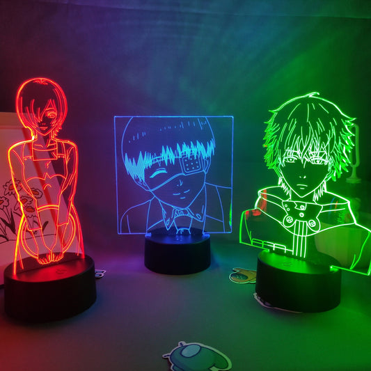 Tokyo Ghoul Kaneki Ken 3D LED Lamp RGB