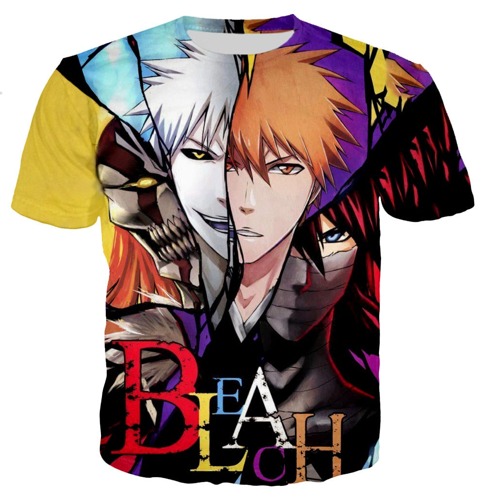 Bleach Printed T-shirt Casual Tops