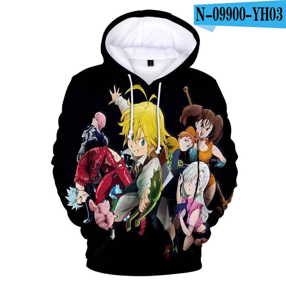 The Seven Deadly Sins 3D Hoodies