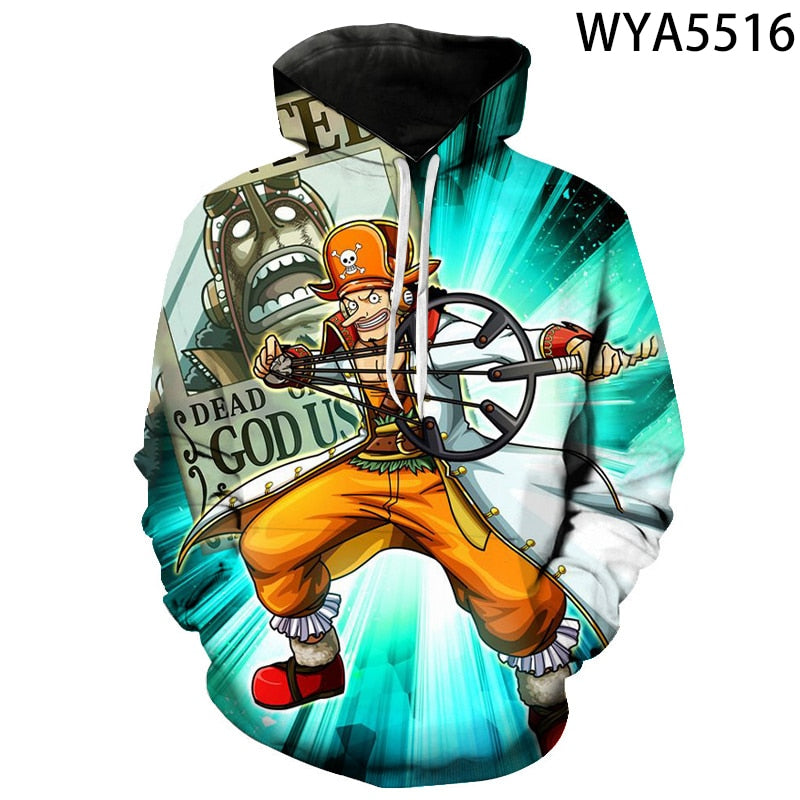 One Piece Printed 3D Hoodies