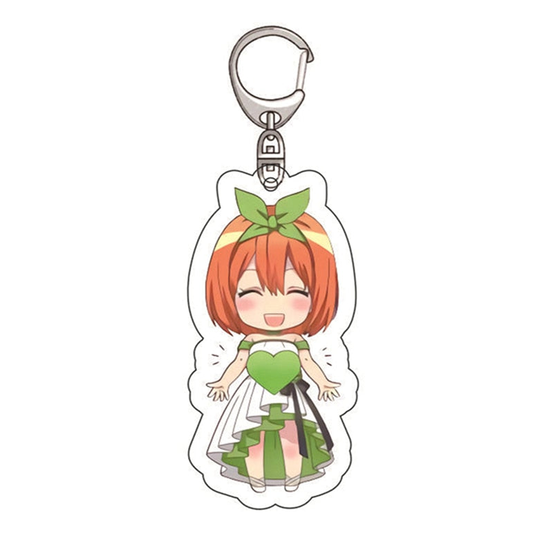 The Quintessential Quintuplets Nakano Ichika Nino Miku Yotsuba Itsuki Keychain