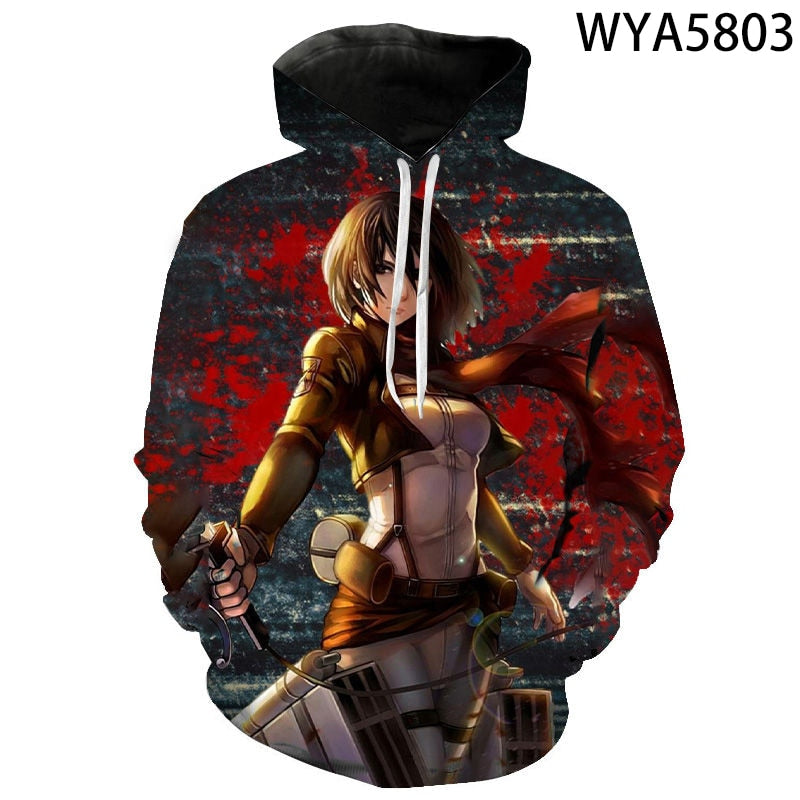 Attack On Titan 3D Printed Sweatshirts