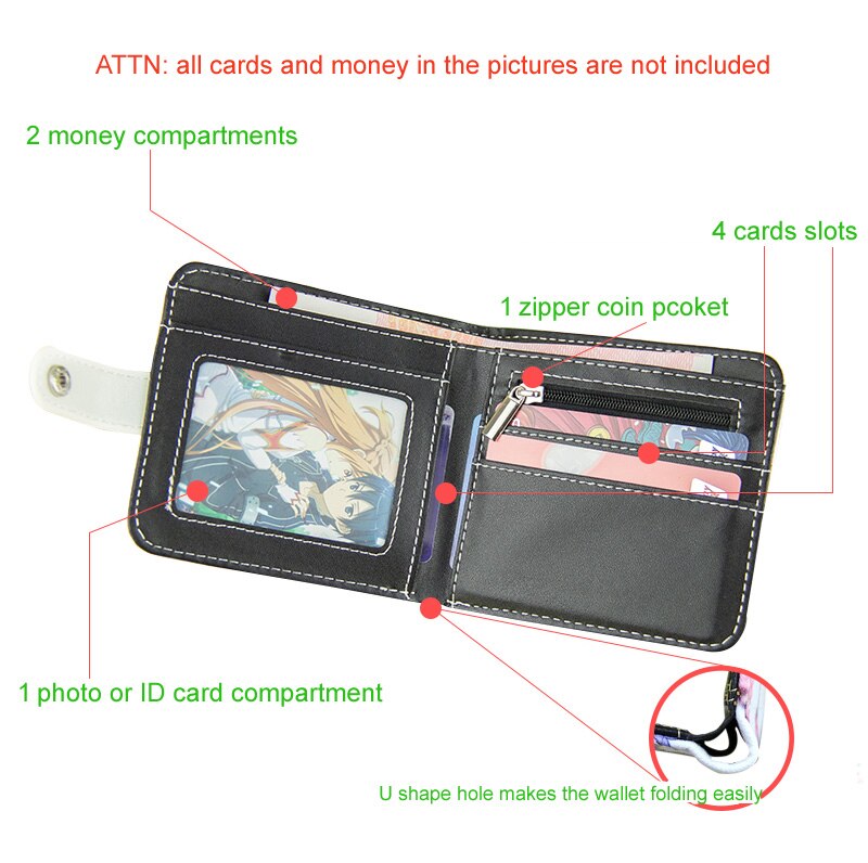 Re:Life In A Different World Wallet Folding Zipper Purse