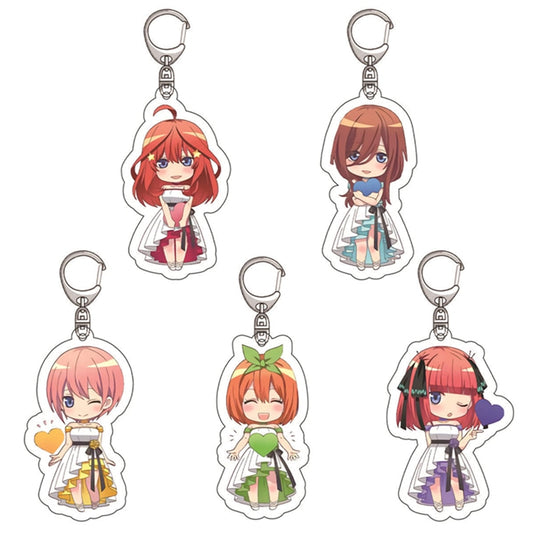 The Quintessential Quintuplets Nakano Ichika Nino Miku Yotsuba Itsuki Keychain