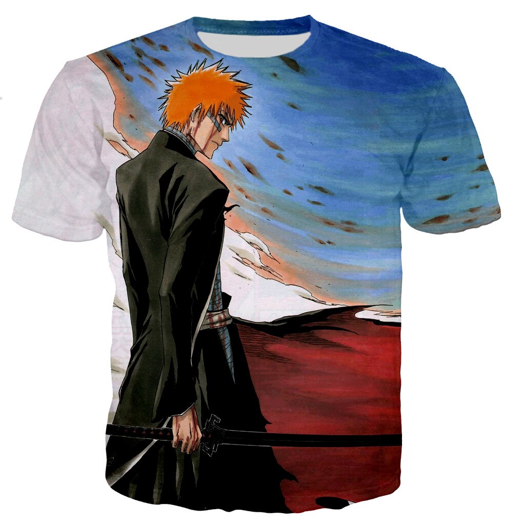 Bleach Printed T-shirt Casual Tops