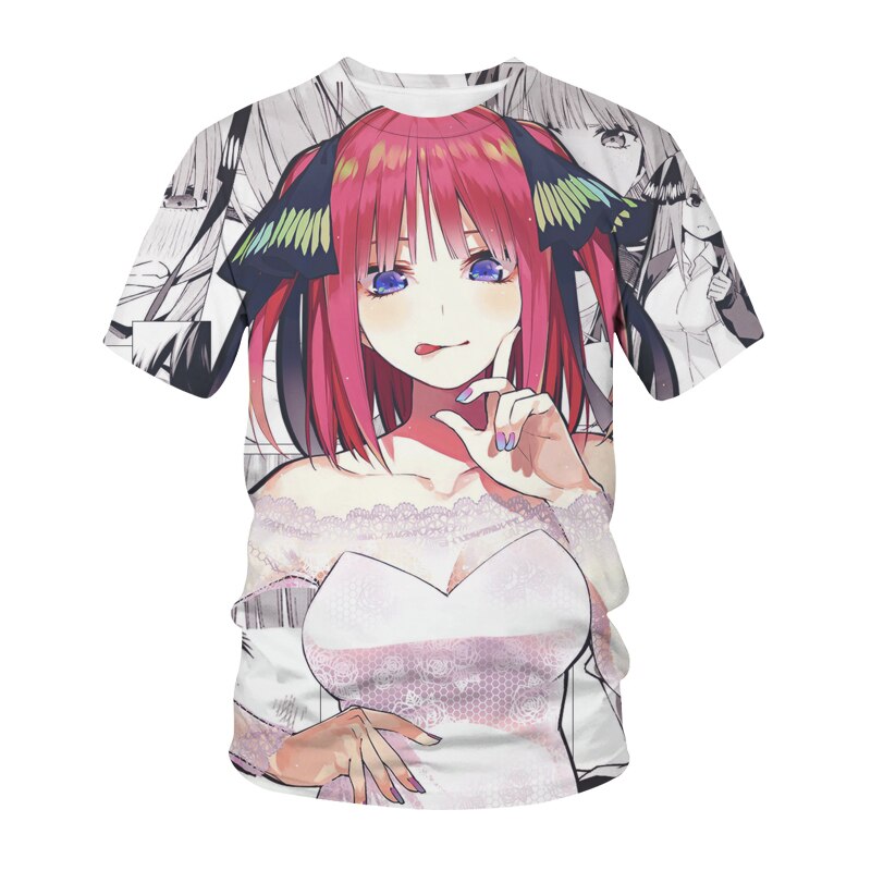 The Quintessential Quintuplets 3D Print T-Shirt