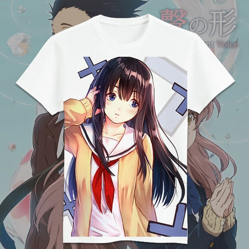 Silent Voice Nishimiya Shouko Cosplay T-Shirt