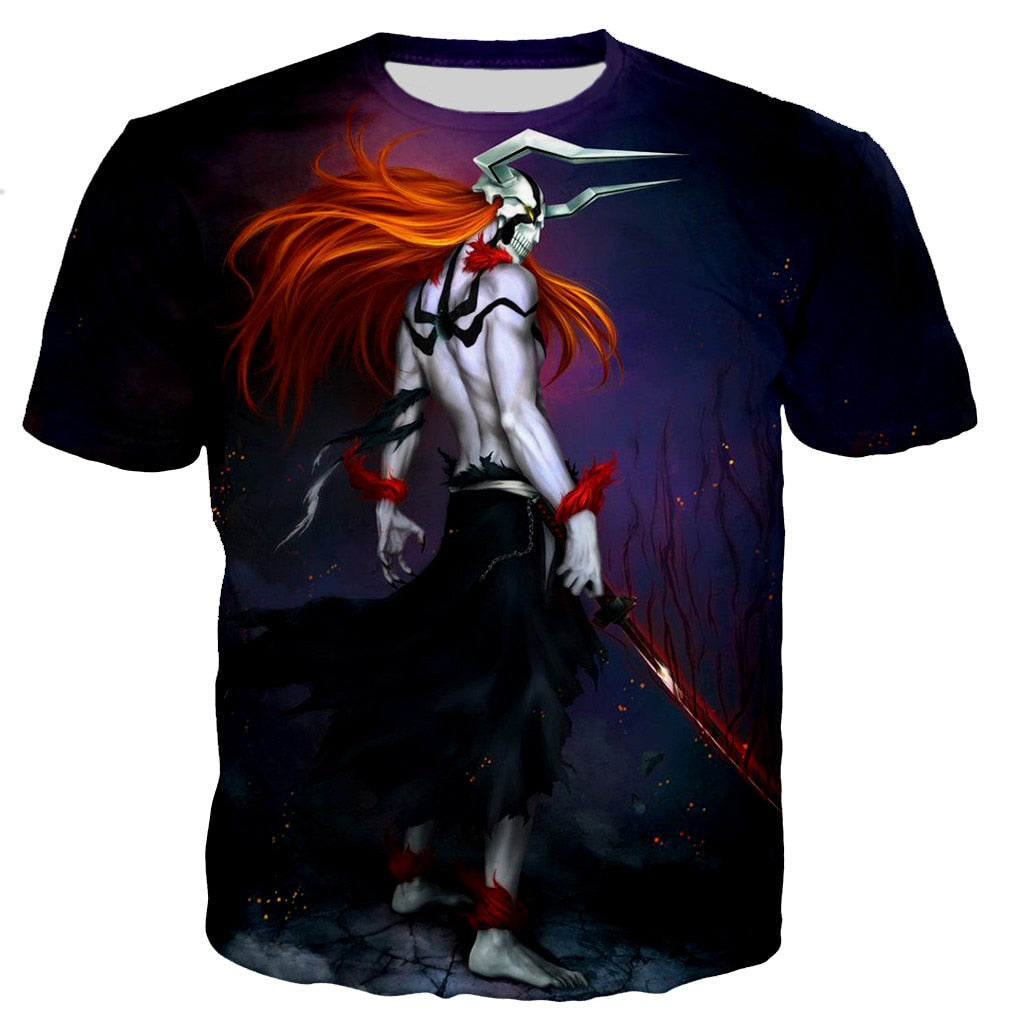 Bleach Printed T-shirt Casual Tops