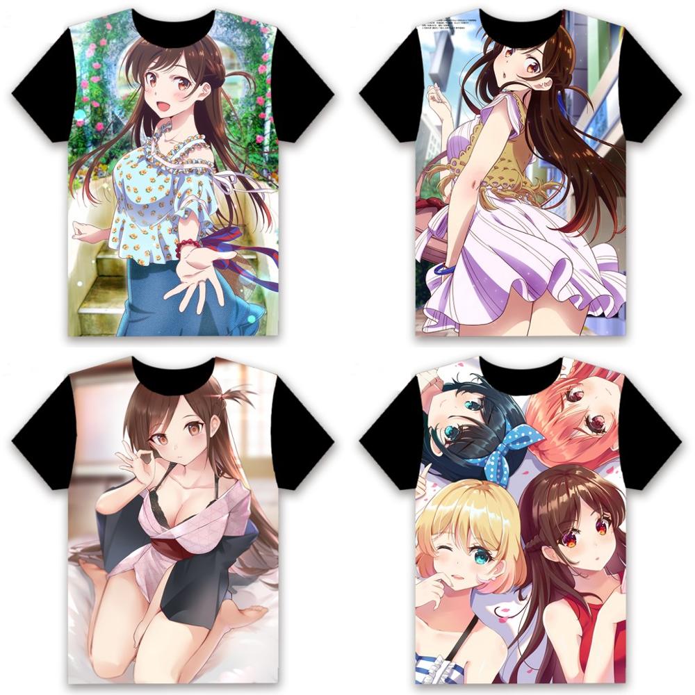 Rent A Girlfriend (Kanojo Okarishimasu) Kazuya Kinoshita /Chizuru Mizuhara Cosplay T-shirts