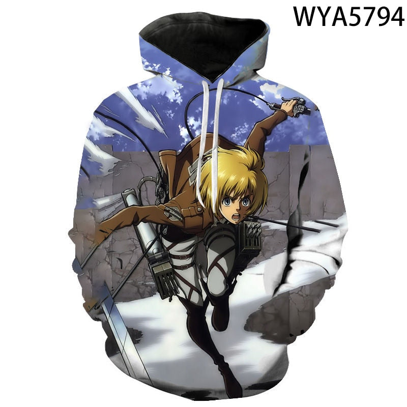 Attack On Titan 3D Printed Sweatshirts