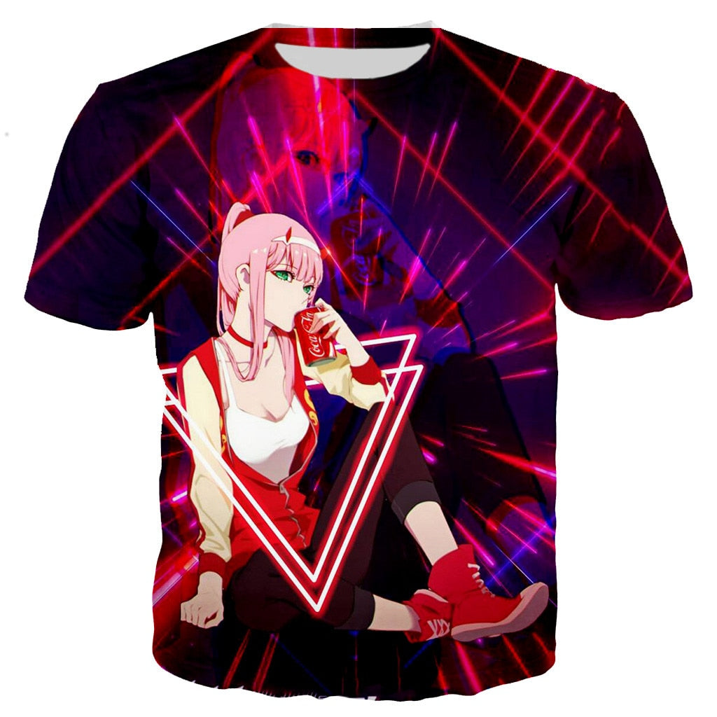 Darling in the Franxx T Shirt Cool 3D Printed