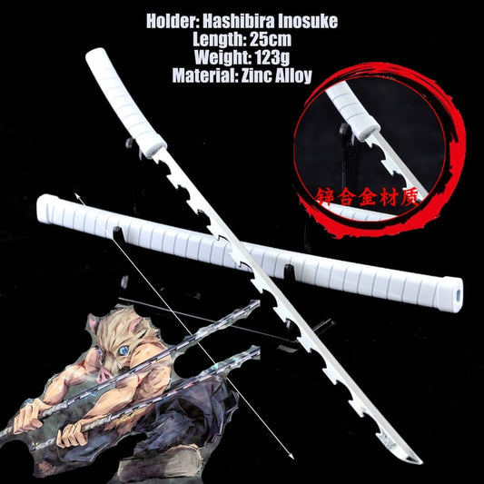 Demon Slayer Hashibira Inosuke Katana Sword - Anime Fantasy Land