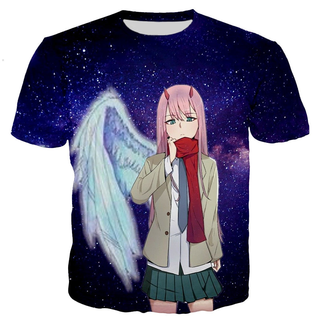 Darling in the Franxx T Shirt Cool 3D Printed