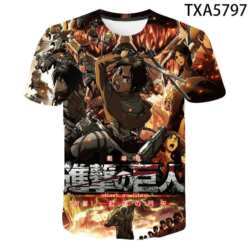 Attack On Titan 3D T-shirts