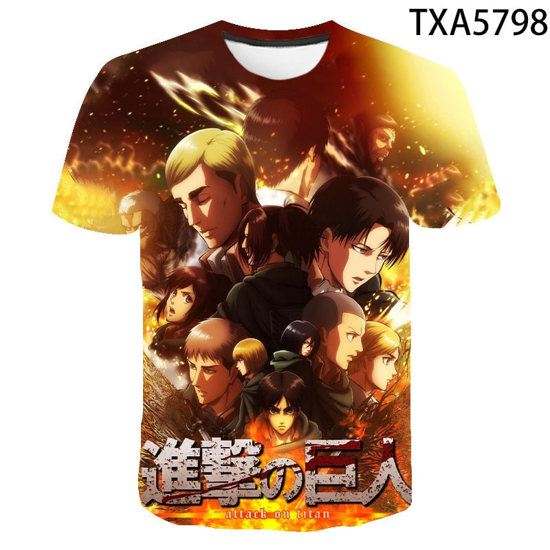 Attack On Titan 3D T-shirts