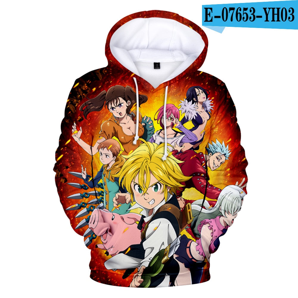 The Seven Deadly Sins 3D Hoodies