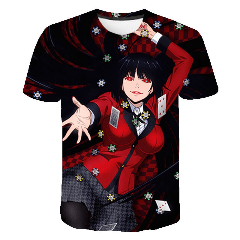 Kakegurui 3D Printed T Shirt