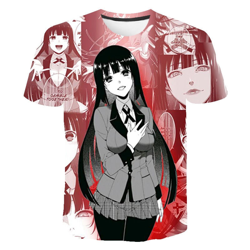Kakegurui 3D Printed T Shirt