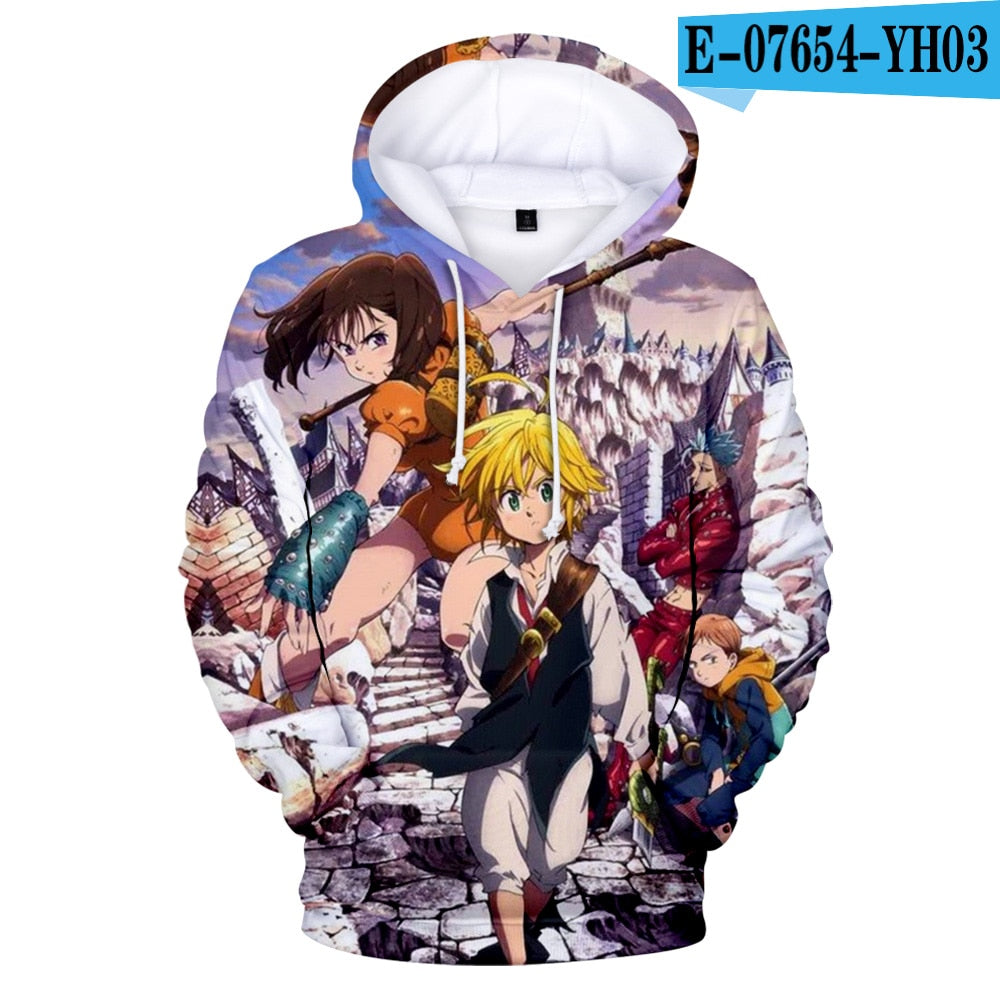 The Seven Deadly Sins 3D Hoodies