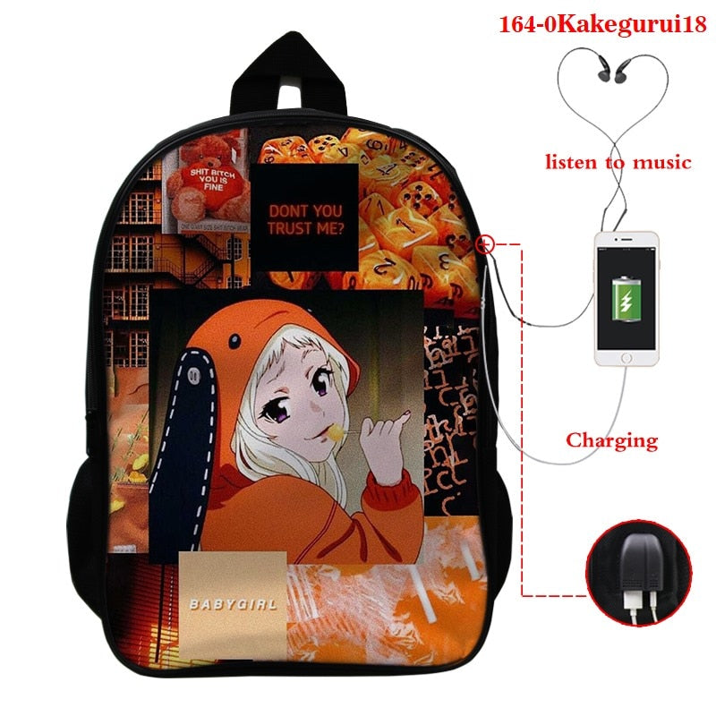 Kakegurui Kawaii Backpack Bag – Anime Fantasy Land