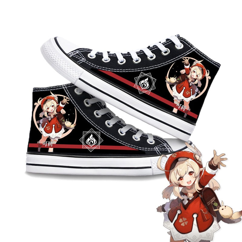 Genshin Impact Klee Zhongli cosply Shoes