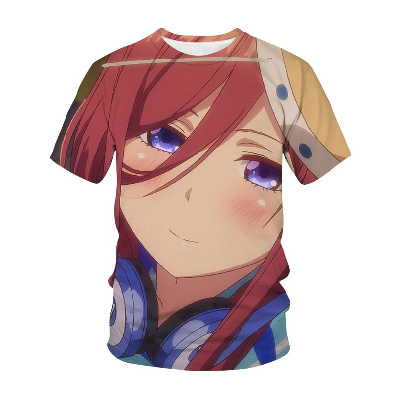 The Quintessential Quintuplets 3D Print T-Shirt