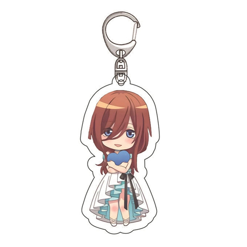 The Quintessential Quintuplets Nakano Ichika Nino Miku Yotsuba Itsuki Keychain