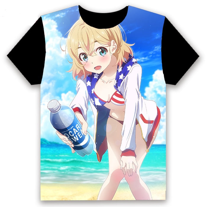 Rent A Girlfriend (Kanojo Okarishimasu) Kazuya Kinoshita /Chizuru Mizuhara Cosplay T-shirts