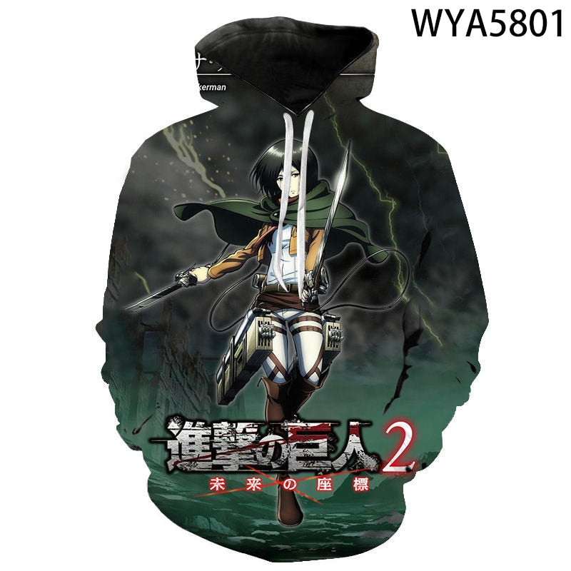 Attack On Titan 3D Printed Sweatshirts