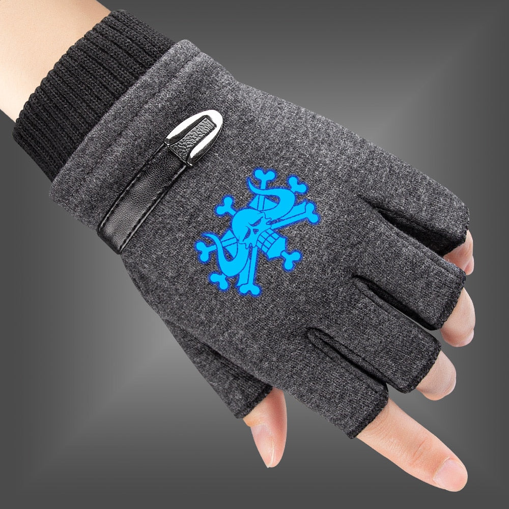 One Piece Pirate Luffy Skull Logo Gloves