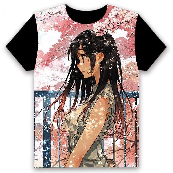 Rent A Girlfriend (Kanojo Okarishimasu) Kazuya Kinoshita /Chizuru Mizuhara Cosplay T-shirts