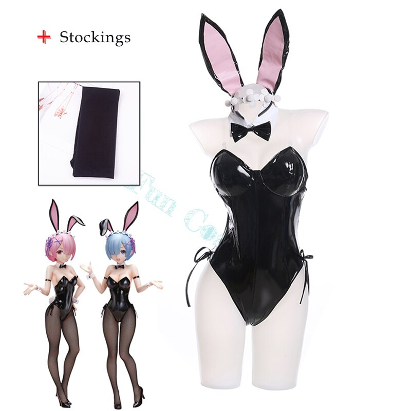 Re Zero Life In A Different World Cosplay Bunny Woman Jumpsuit