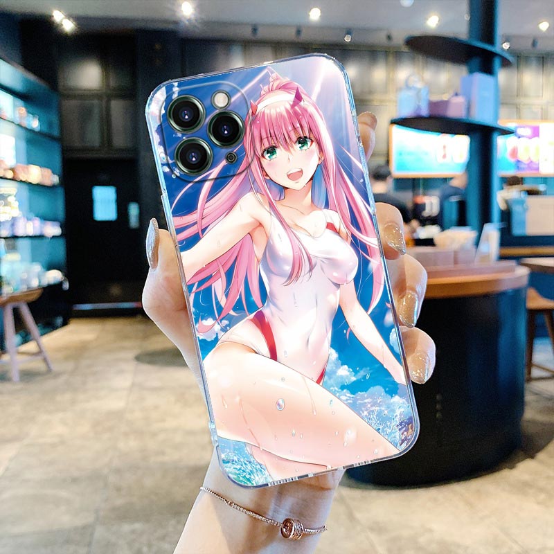 Zero Two Darling in the Franxx Clear Phone Case for iPhone