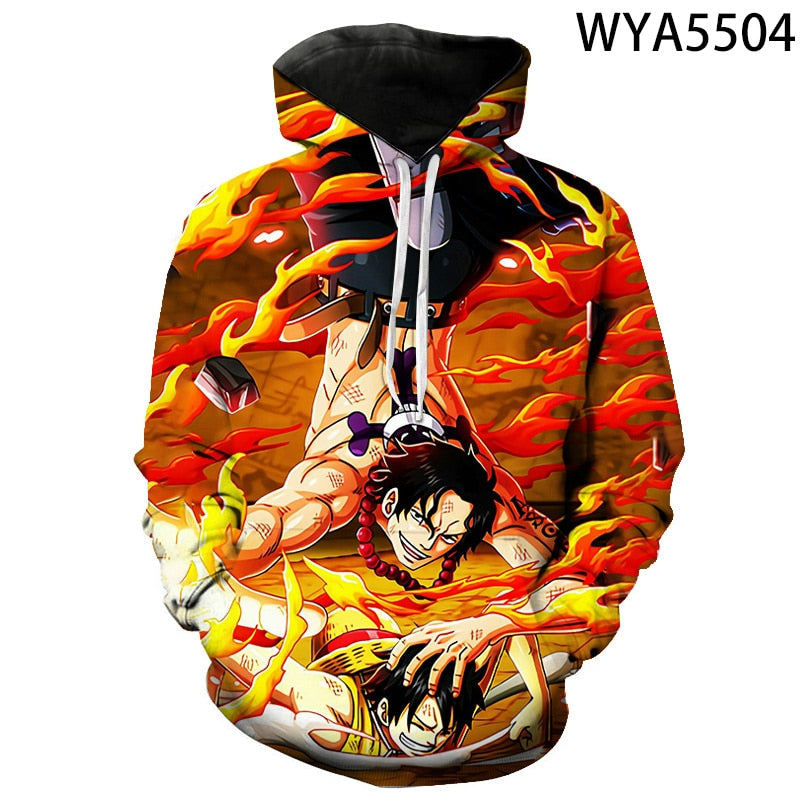 One Piece Printed 3D Hoodies