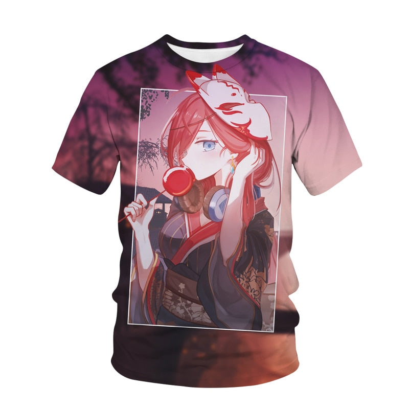 The Quintessential Quintuplets 3D Print T-Shirt