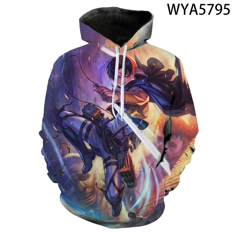 Attack On Titan 3D Printed Sweatshirts