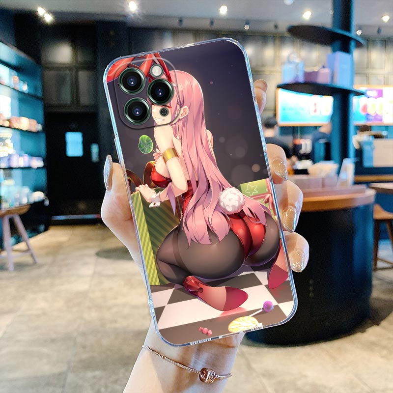 Zero Two Darling in the Franxx Clear Phone Case for iPhone
