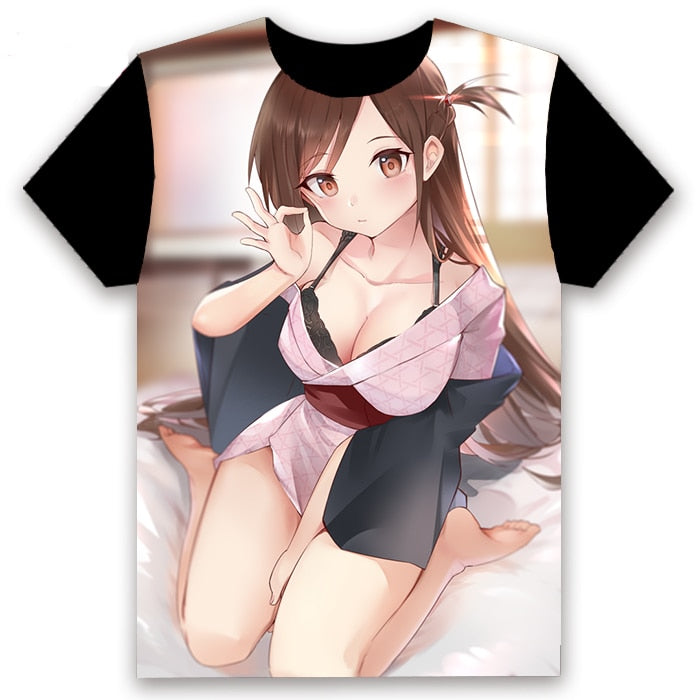 Rent A Girlfriend (Kanojo Okarishimasu) Kazuya Kinoshita /Chizuru Mizuhara Cosplay T-shirts