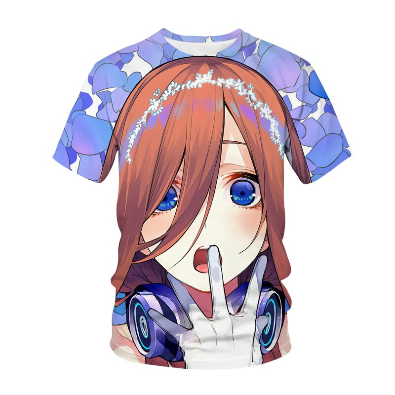 The Quintessential Quintuplets 3D Print T-Shirt