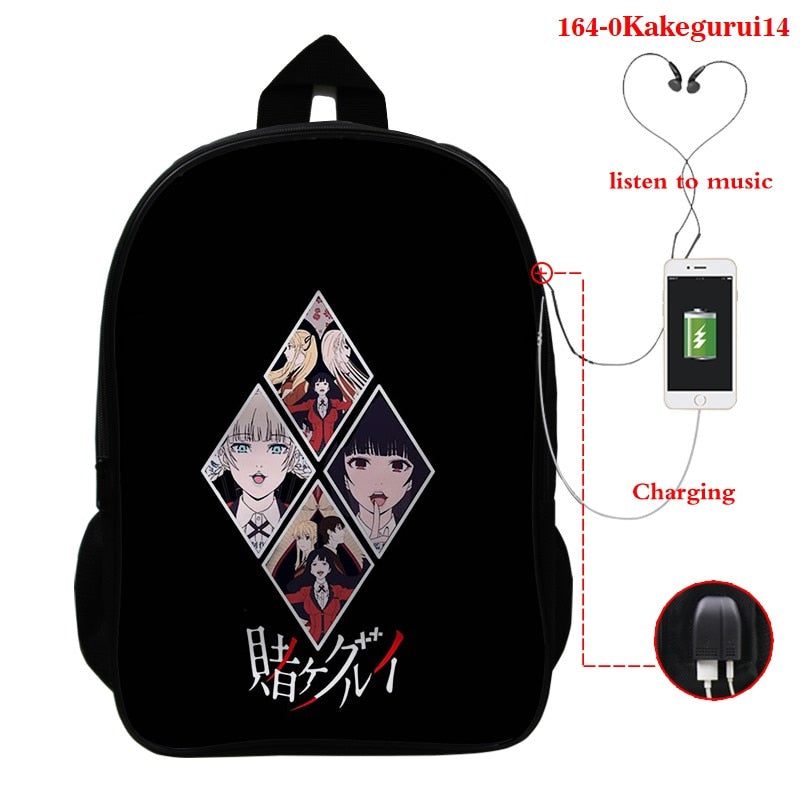 kakegurui mini backpack Kakegurui Kawaii Backpack Bag – Anime Fantasy Land