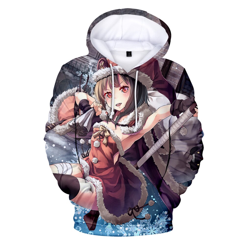 Manga Konosuba Megumin 3D Hoodie Unisex