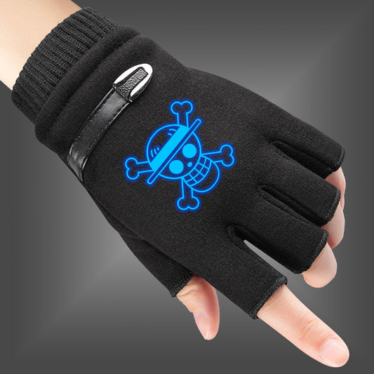 One Piece Pirate Luffy Skull Logo Gloves
