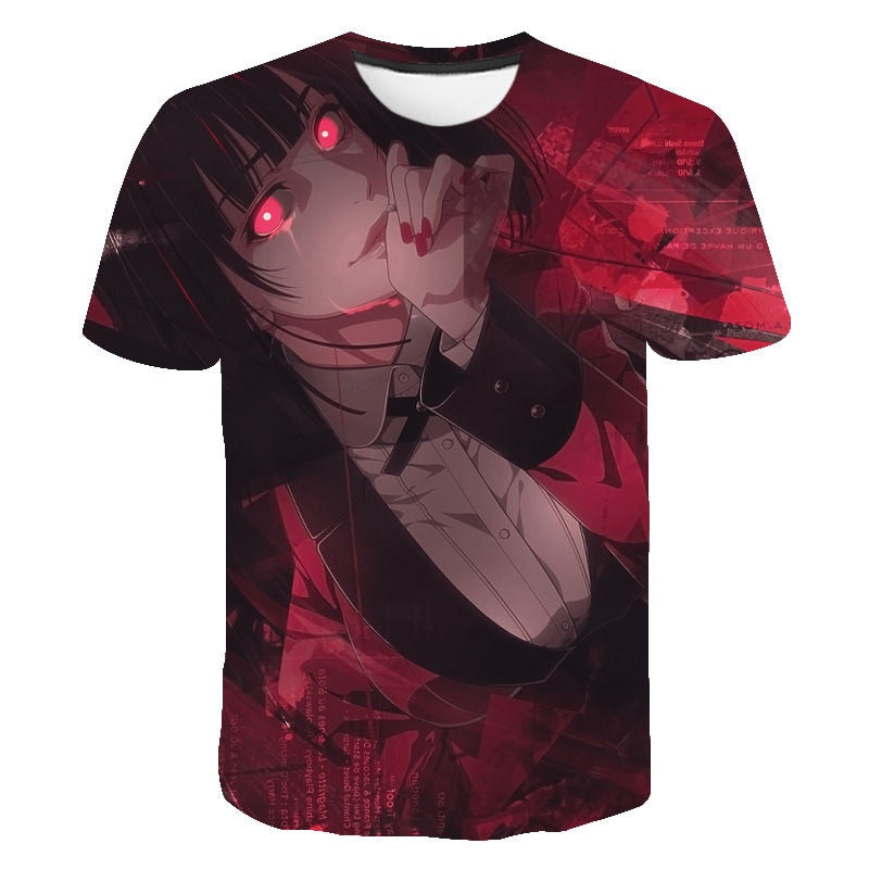 Kakegurui 3D Printed T Shirt