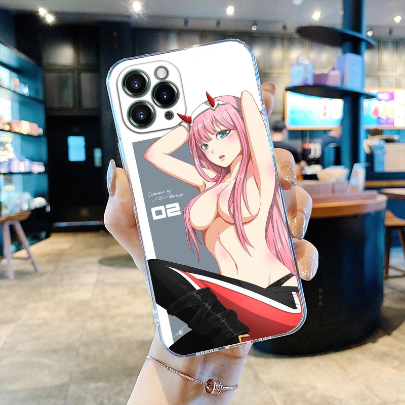 Zero Two Darling in the Franxx Clear Phone Case for iPhone