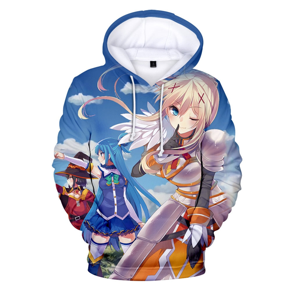 Manga Konosuba Megumin 3D Hoodie Unisex