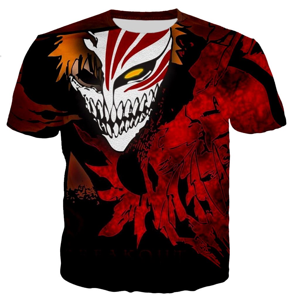 Bleach Printed T-shirt Casual Tops