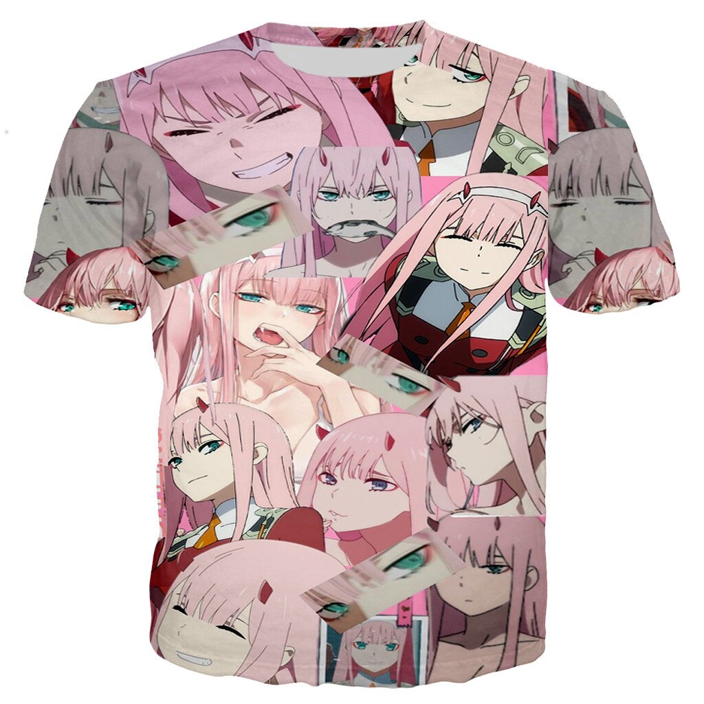 Darling in the Franxx T Shirt Cool 3D Printed