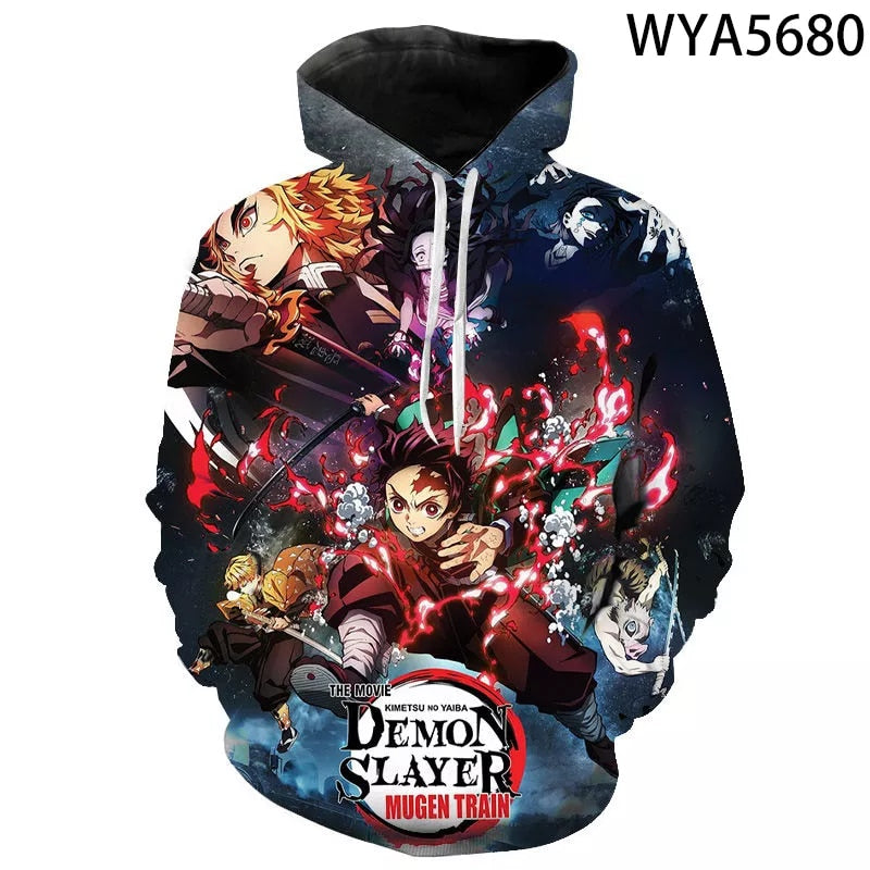 Demon Slayer 3D Printed Sweatshirt - Anime Fantasy Land